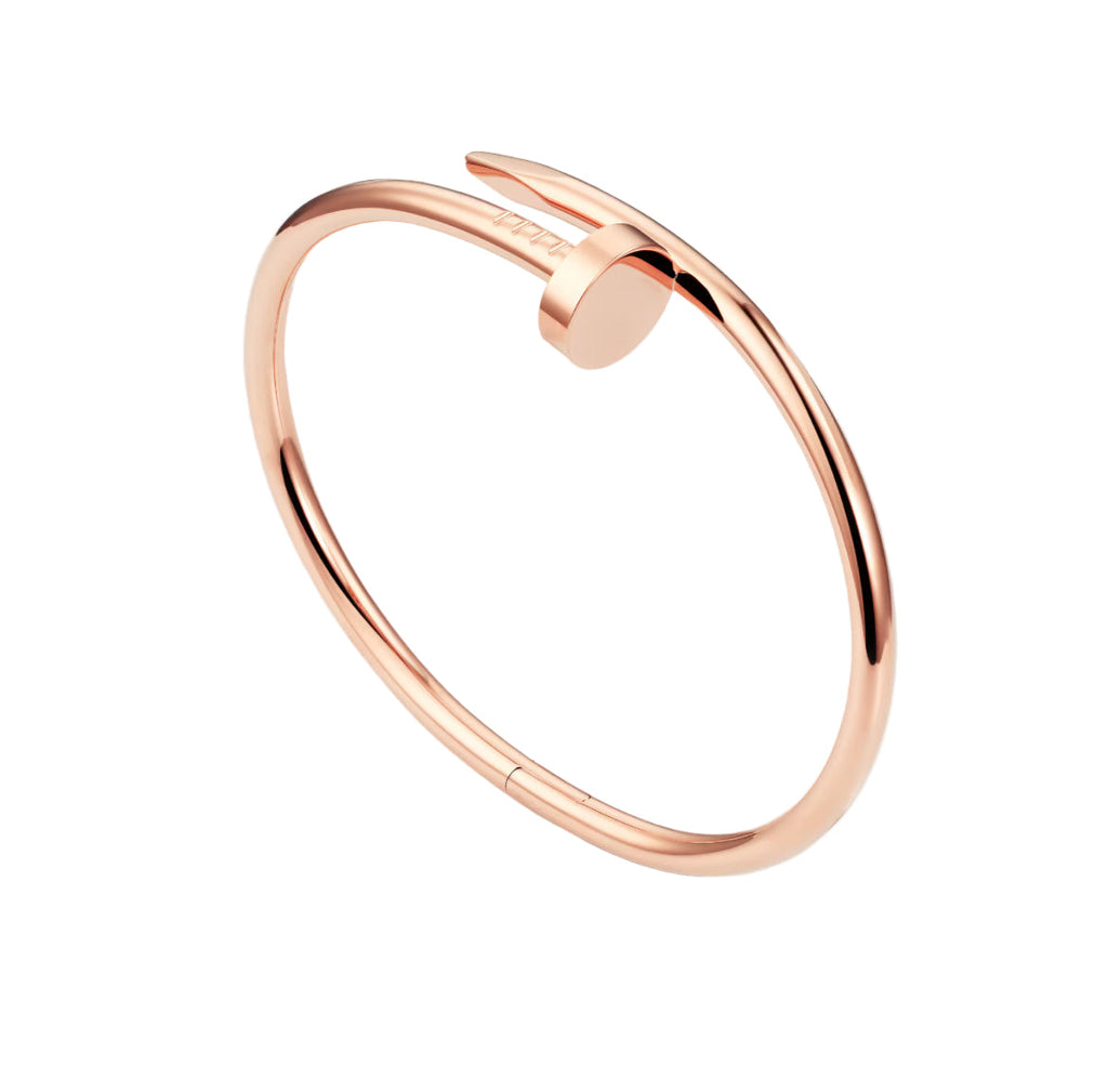 14ct Rose Gold Nail Bracelet