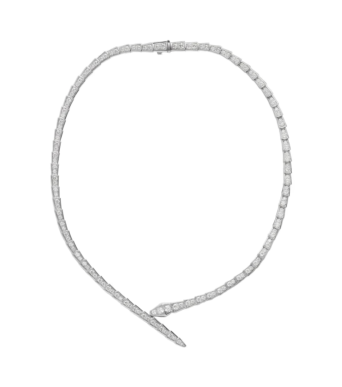 14ct White Gold Serpenti Necklace