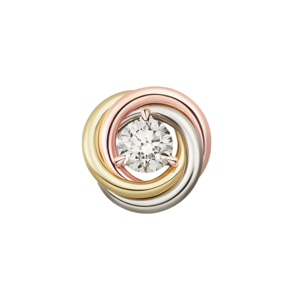 14ct Trinity Single Earrings