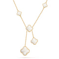 14ct Mother of Pearl Clover Necklace