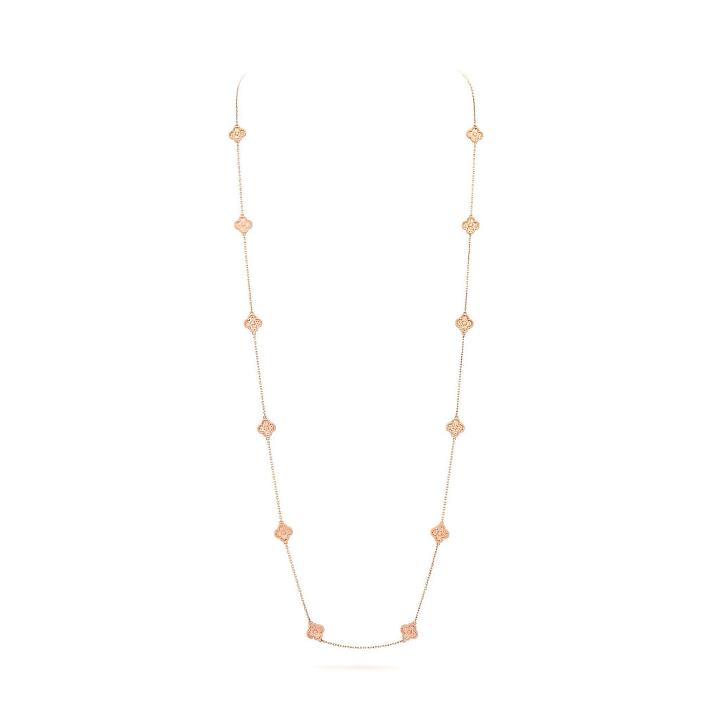 14ct Clover Charm Necklace/Mini