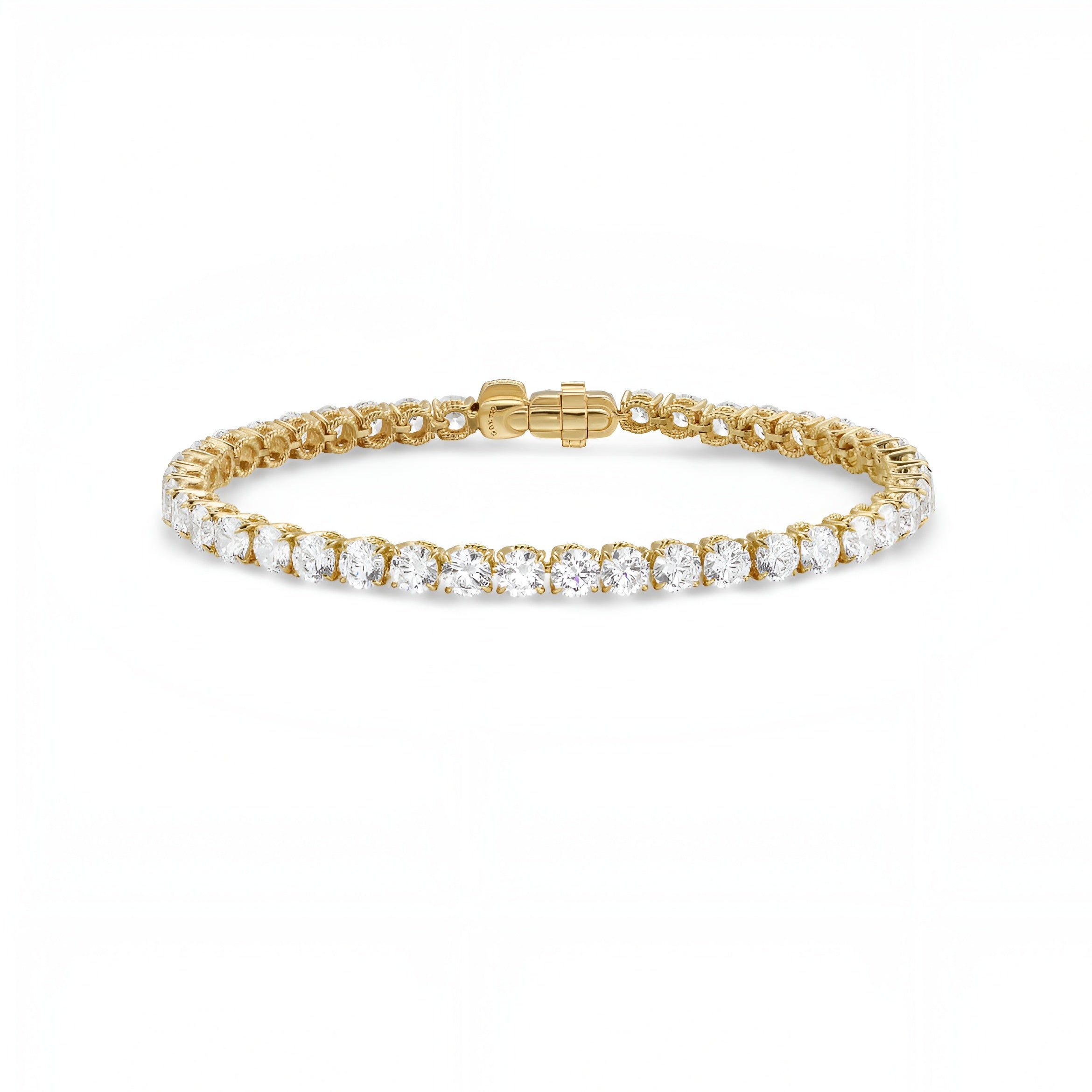 14ct Yellow Gold Tennis Bracelet