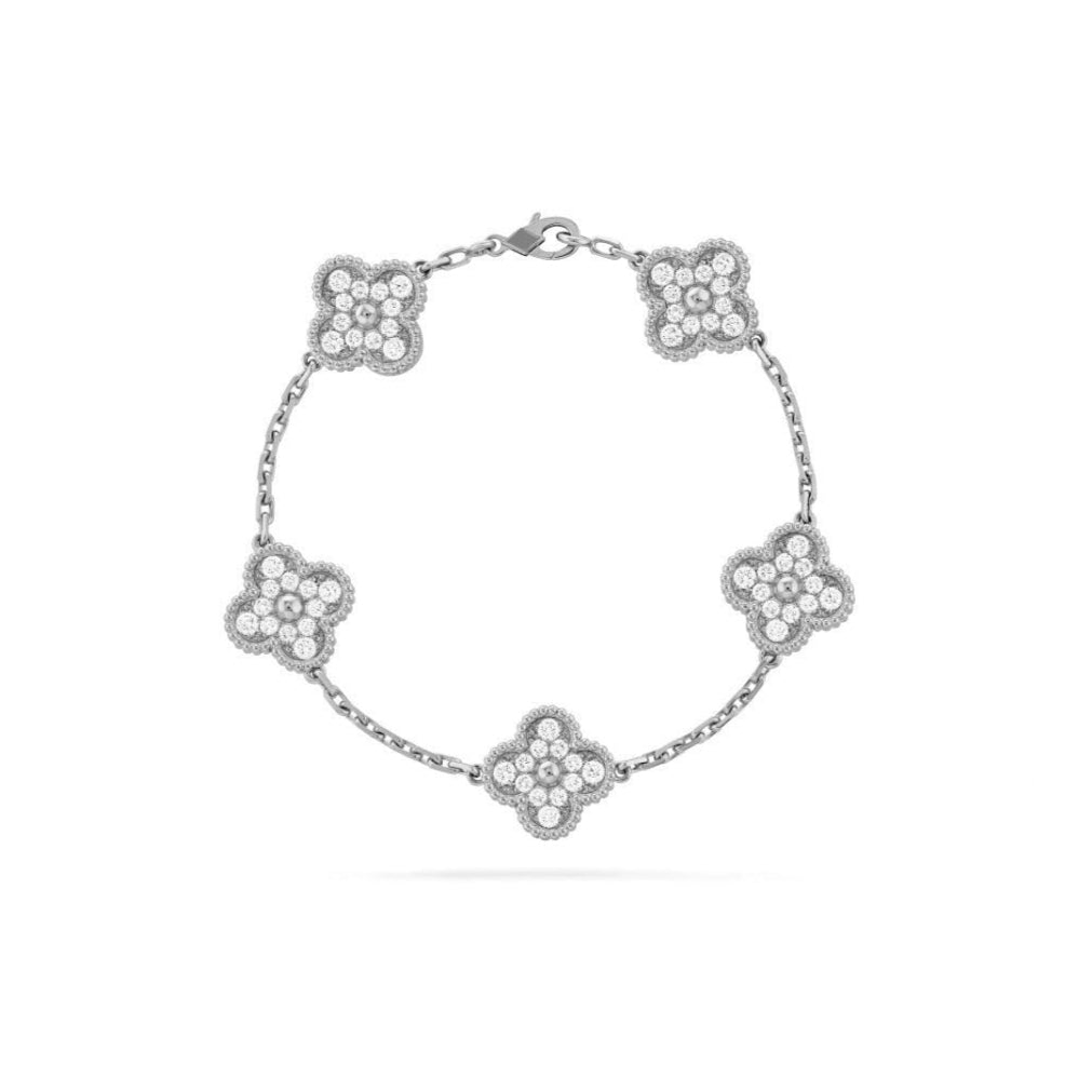14ct Clover Charm Bracelet