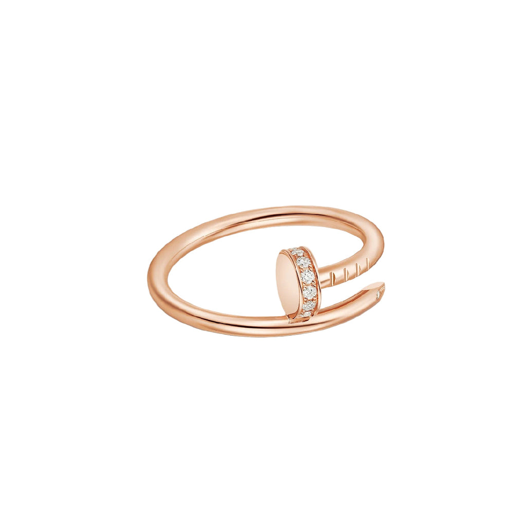 14ct Rose Gold Nail Ring