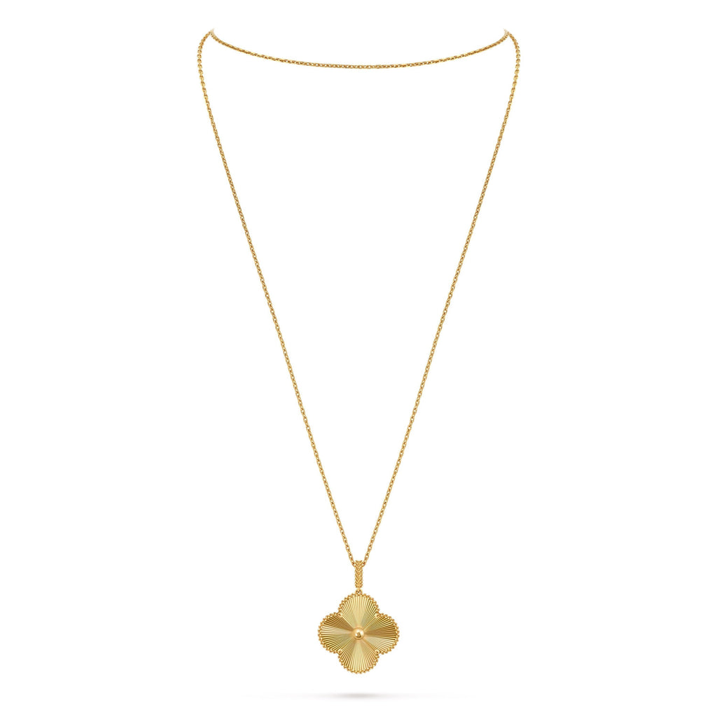 14ct Yellow Gold Clover Charm Pendant