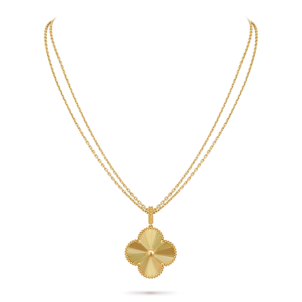 14ct Yellow Gold Clover Charm Pendant