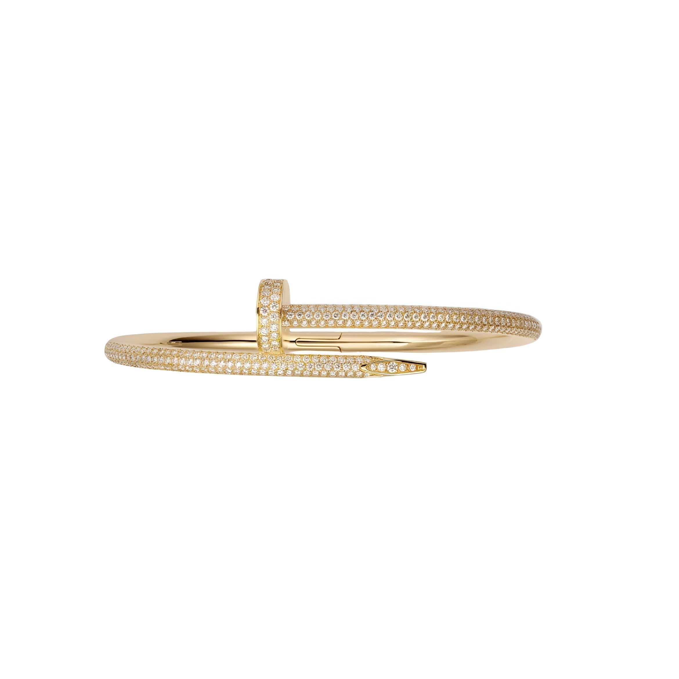 14ct Yellow Gold Nail Bracelet