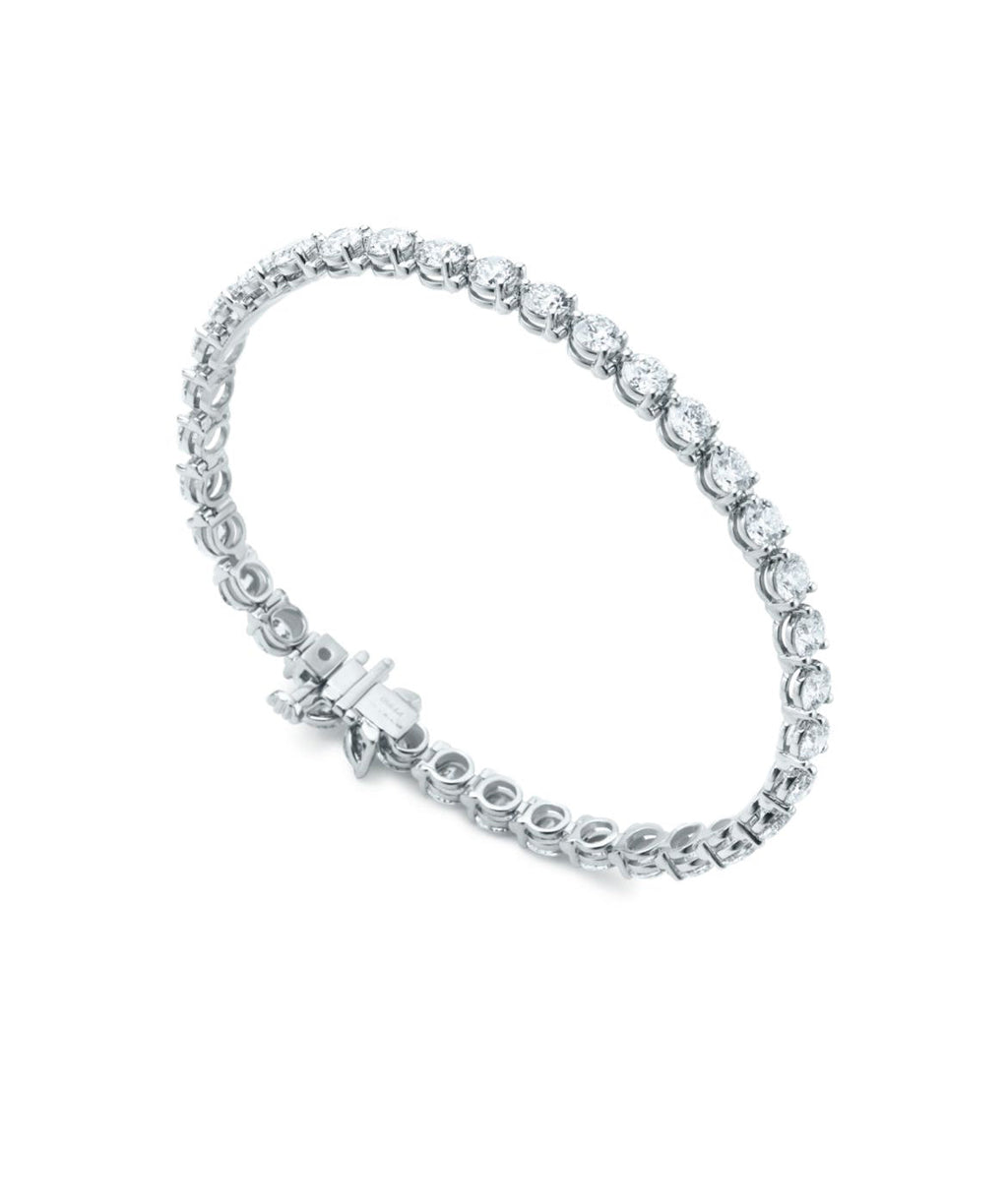 14ct White Gold Tennis Bracelet