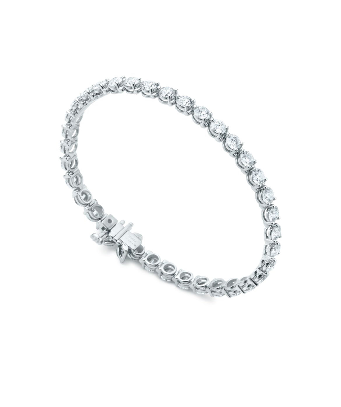 14ct White Gold Tennis Bracelet