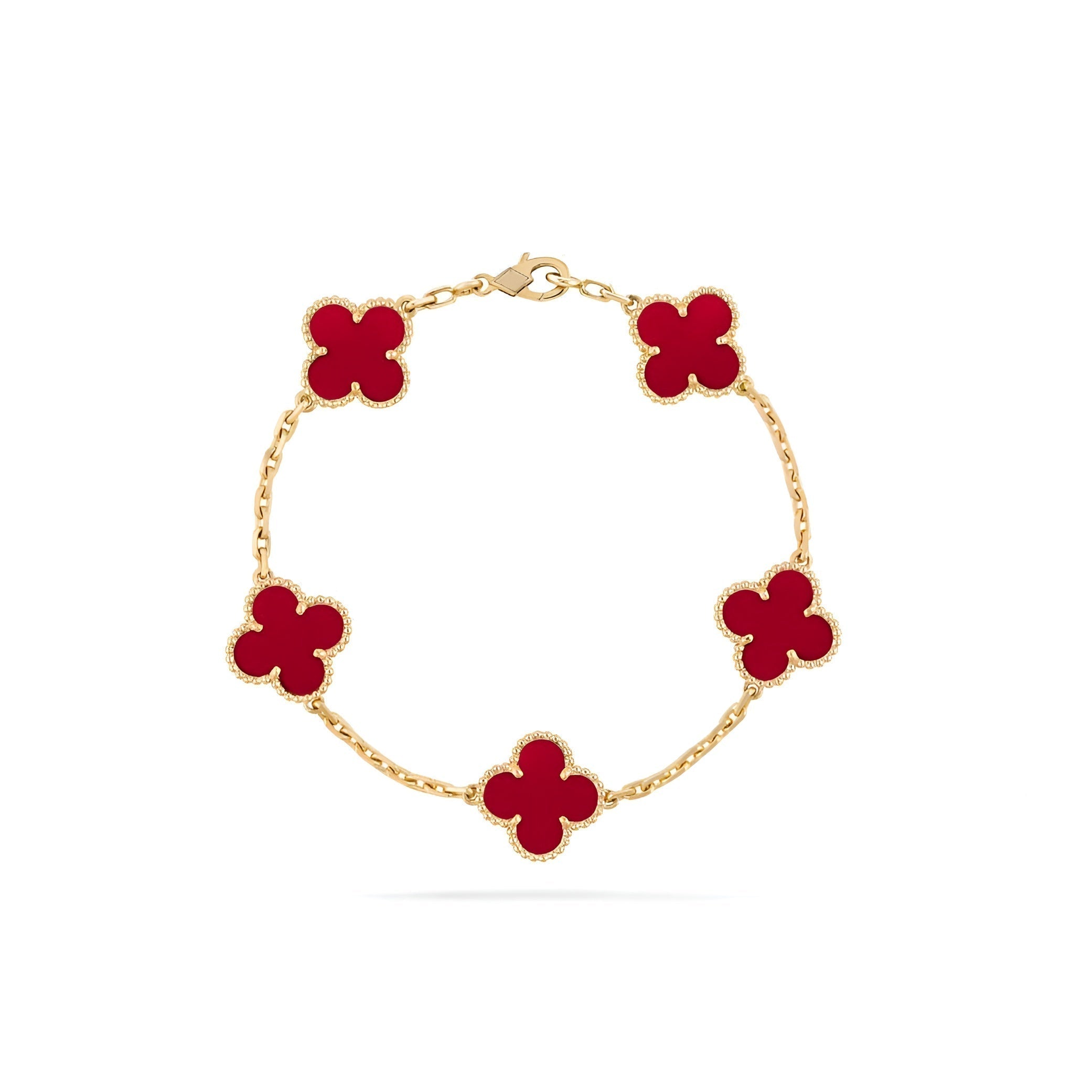 14ct Clover Charm Bracelet