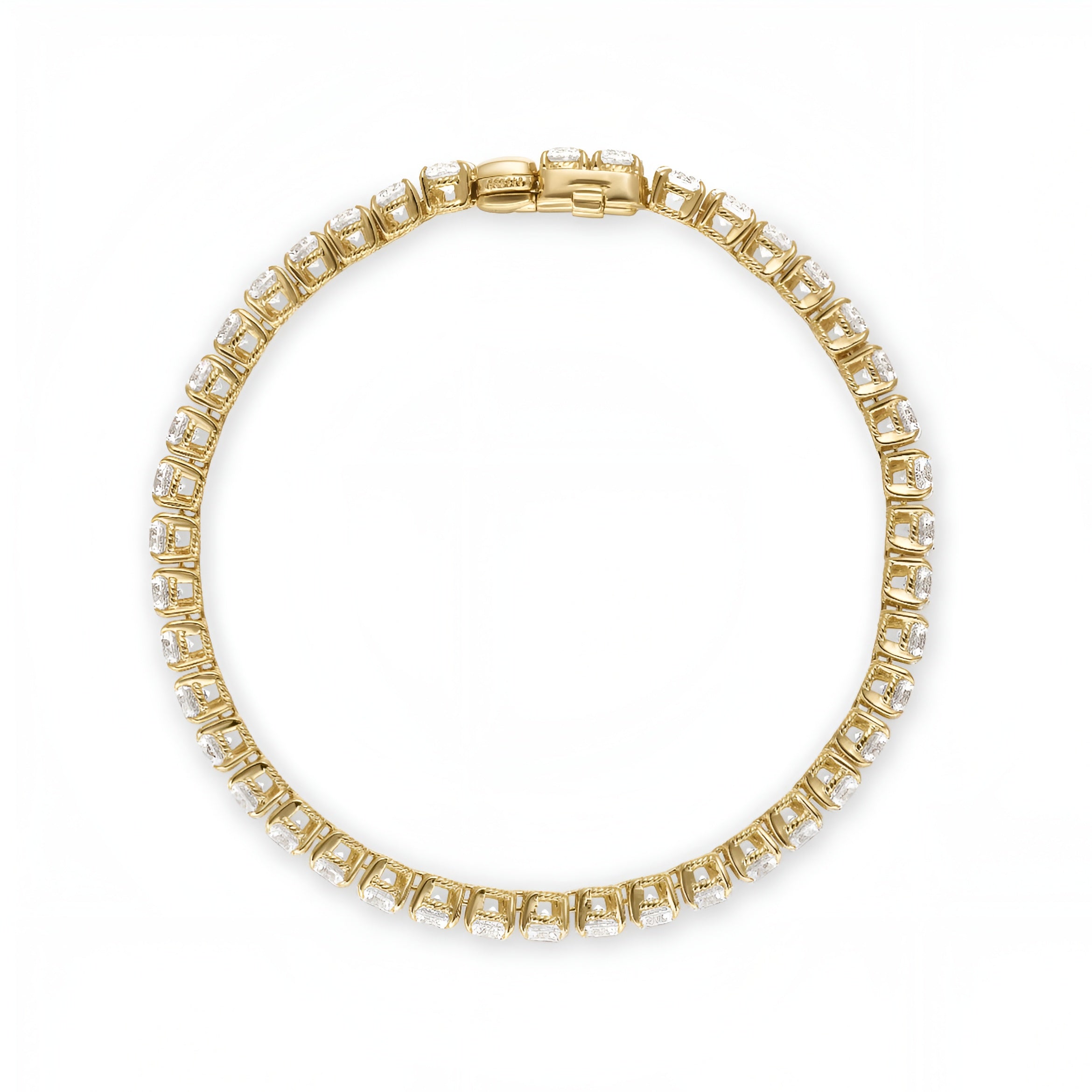 14ct Yellow Gold Tennis Bracelet