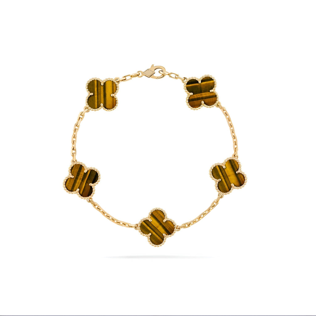 14ct Clover Charm Bracelet