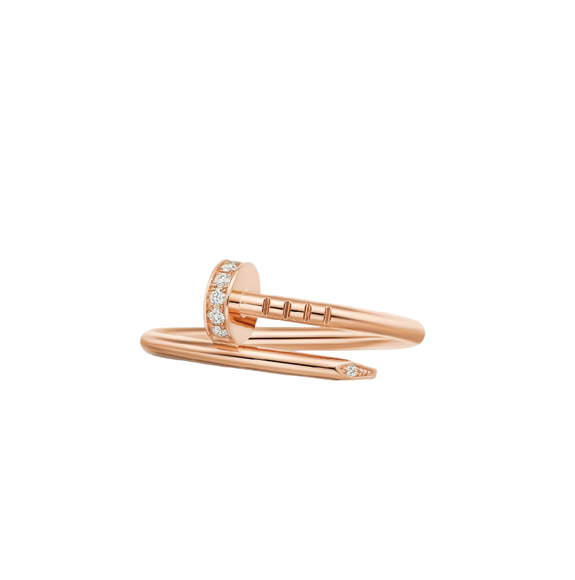 14ct Rose Gold Nail Ring