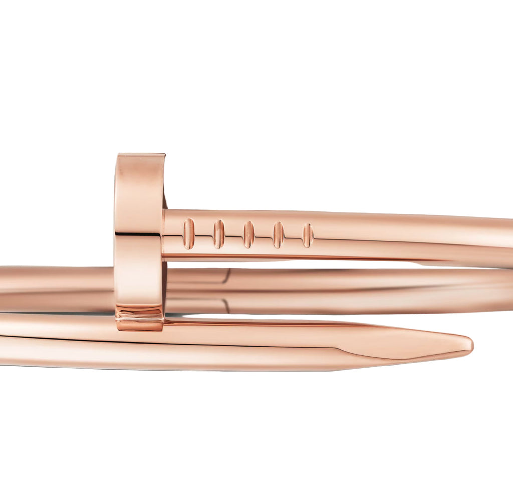 14ct Rose Gold Nail Bracelet