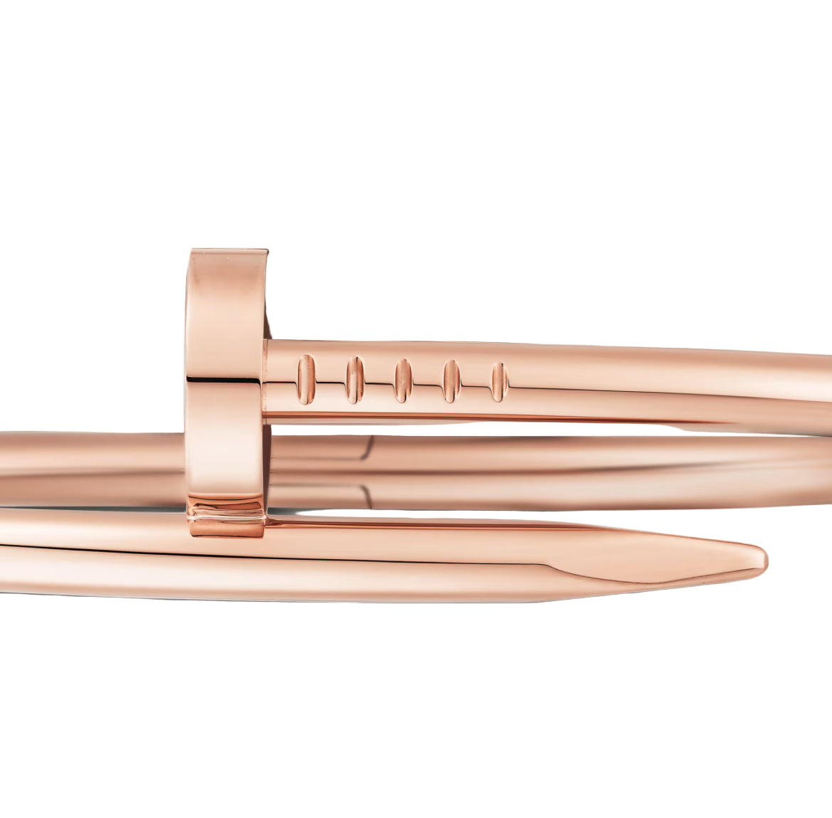 14ct Rose Gold Nail Bracelet