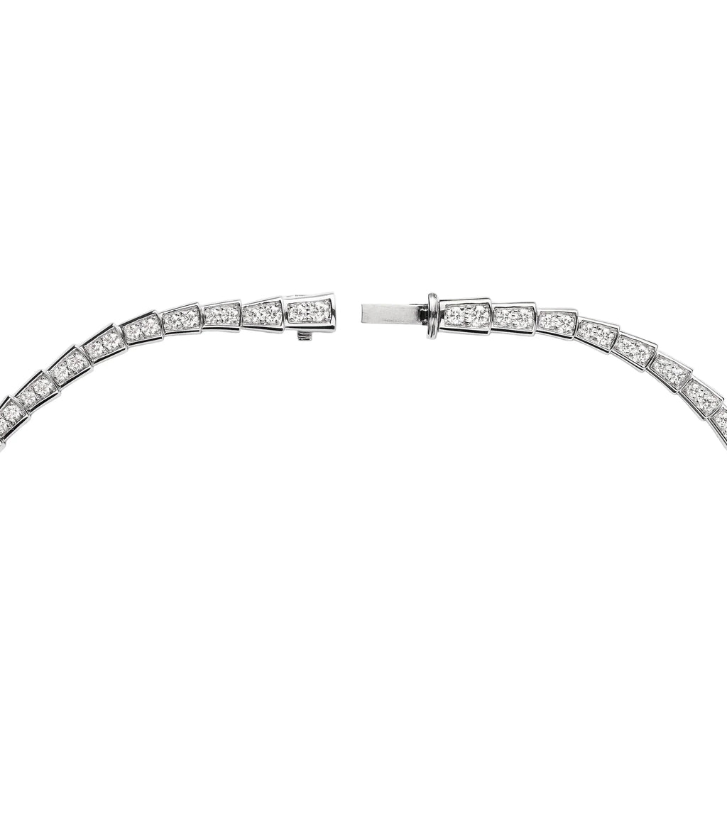 14ct White Gold Serpenti Necklace