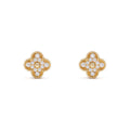 14ct Clover Charm Earrings