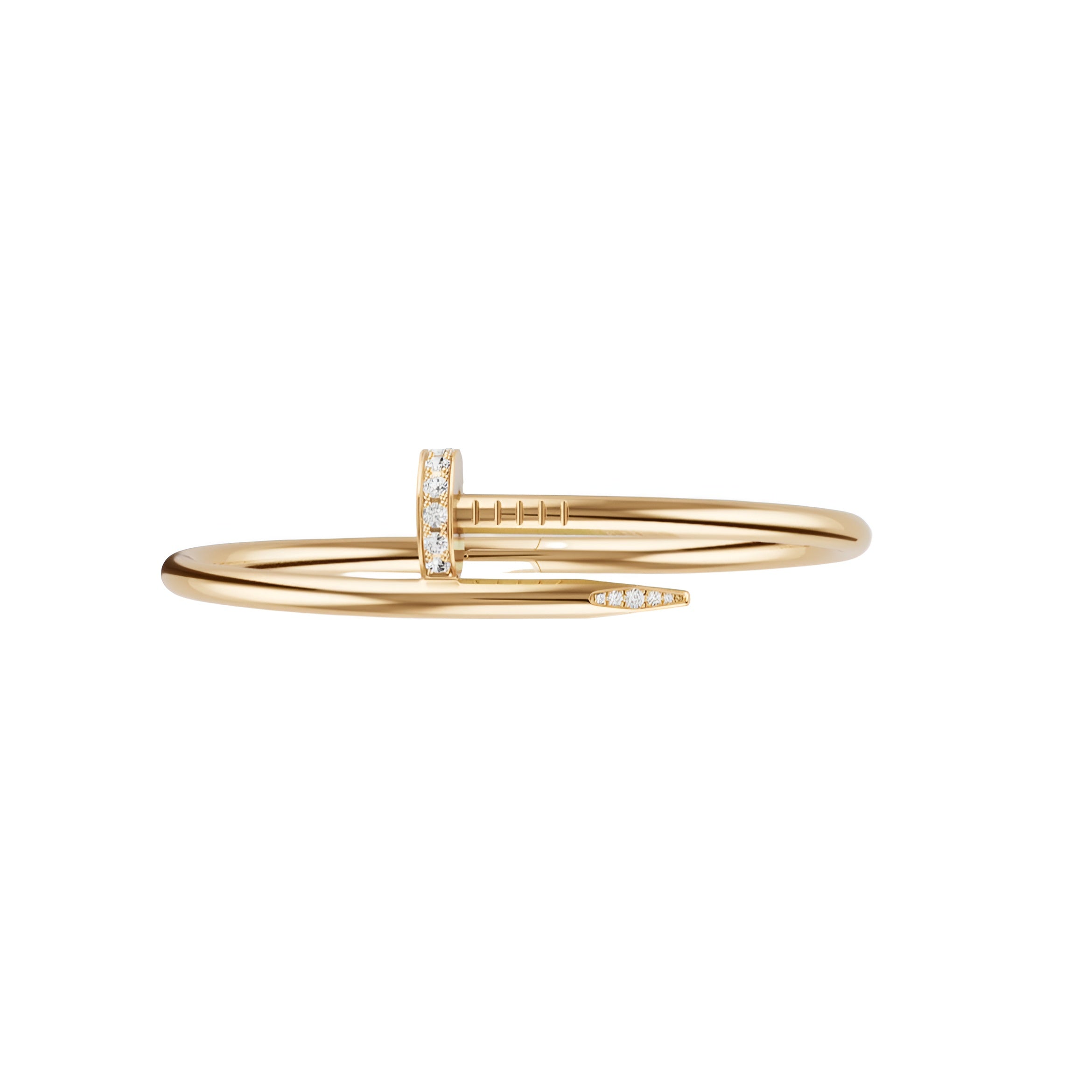14ct Yellow Gold Nail Bracelet