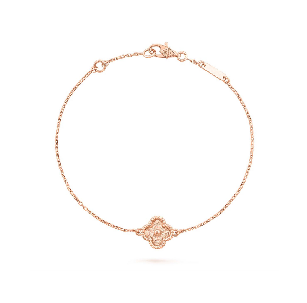 14ct Clover Charm Chain Bracelet