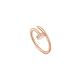 14ct Rose Gold Nail Ring