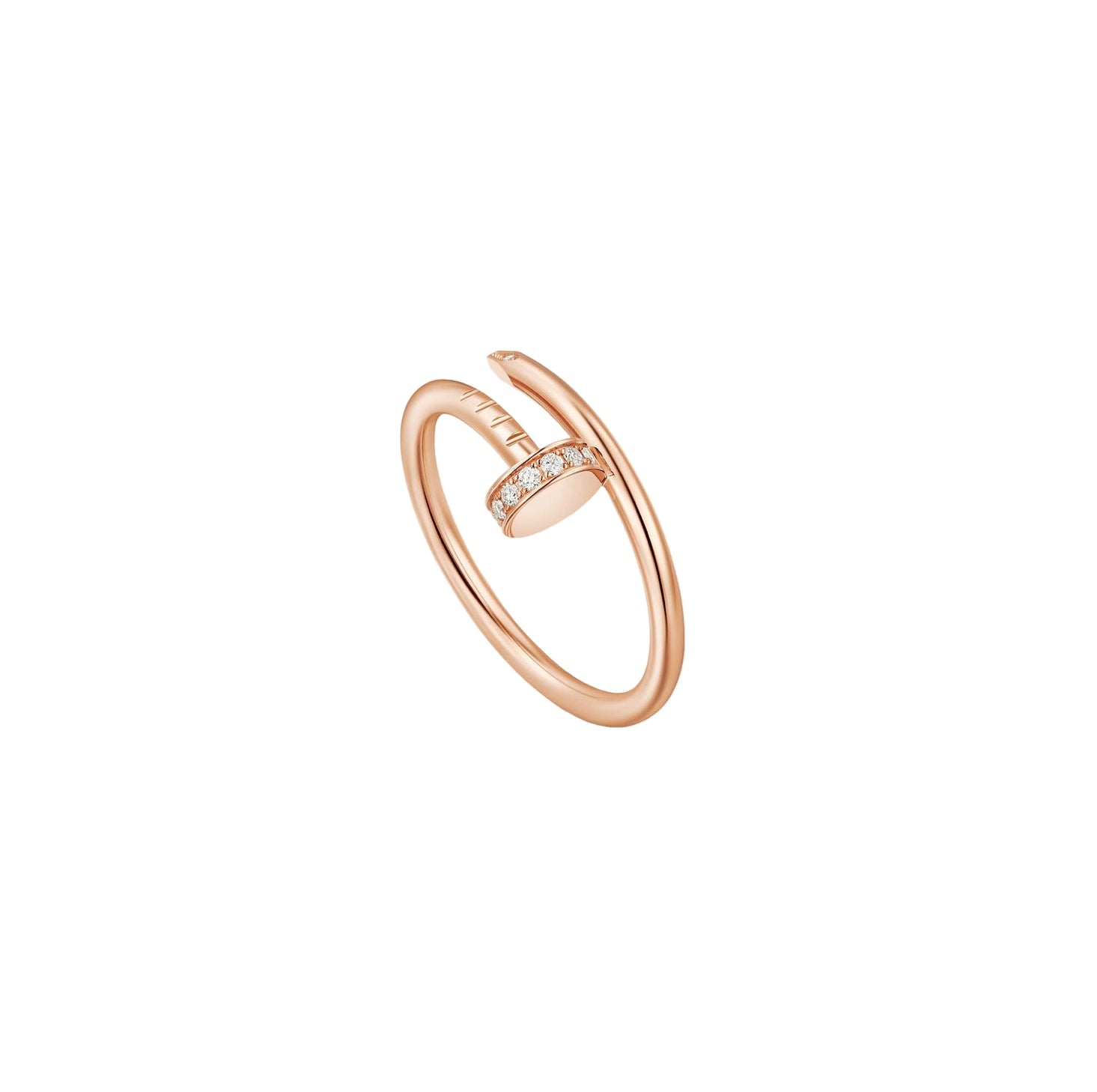 14ct Rose Gold Nail Ring