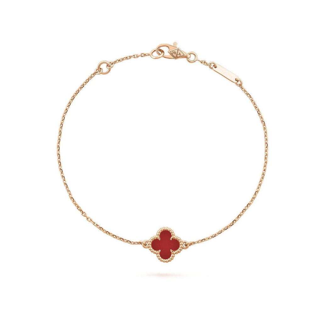 14ct Clover Charm Chain Bracelet