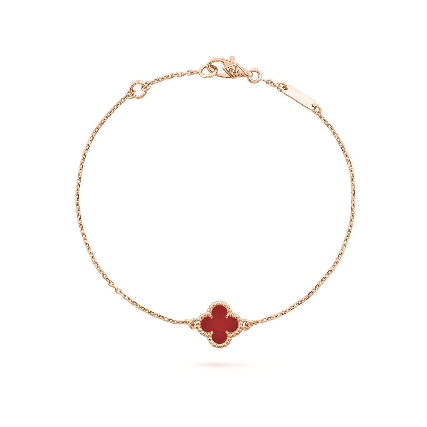 14ct Clover Charm Chain Bracelet
