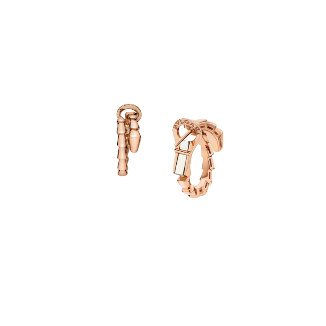 14ct Rose Gold Serpenti Earrings